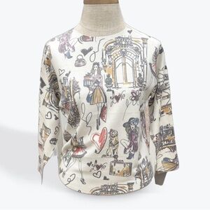 Sioni Artistic Multicolor Fashion Print Sweater